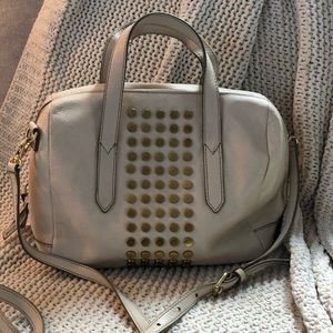 Fossil Studded Leather Satchel